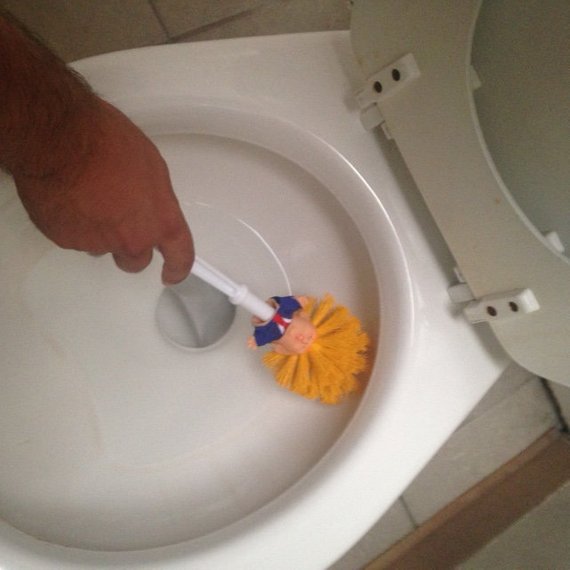 Donald Trump Toilettenbürste
