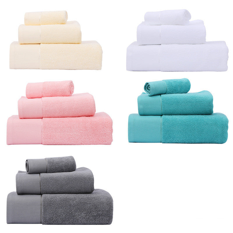 Baumwollhandtuch, Badehandtuch, Dreiteiliges Set