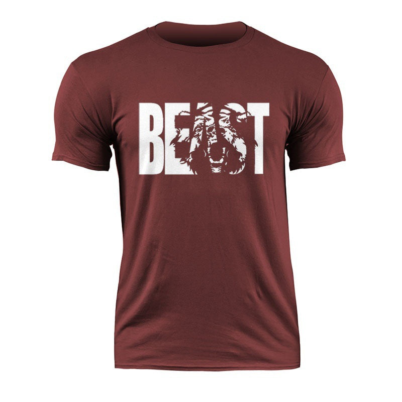 Fitness-Sport-T-Shirt aus Baumwolle in Übergröße