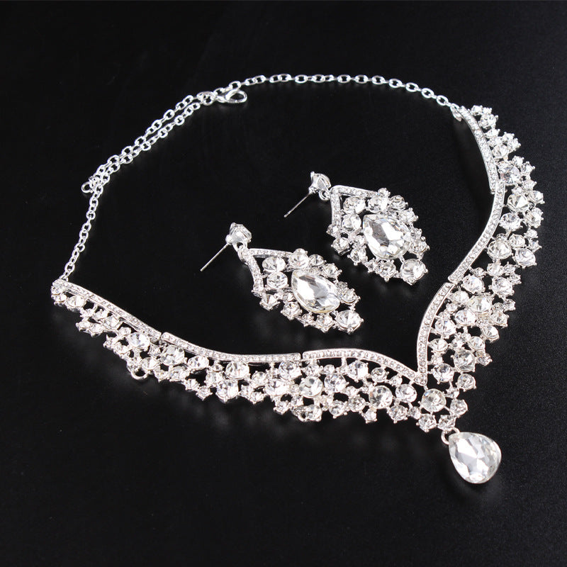 Braut Schmuck mit Diamantverzierungen aus Legierung