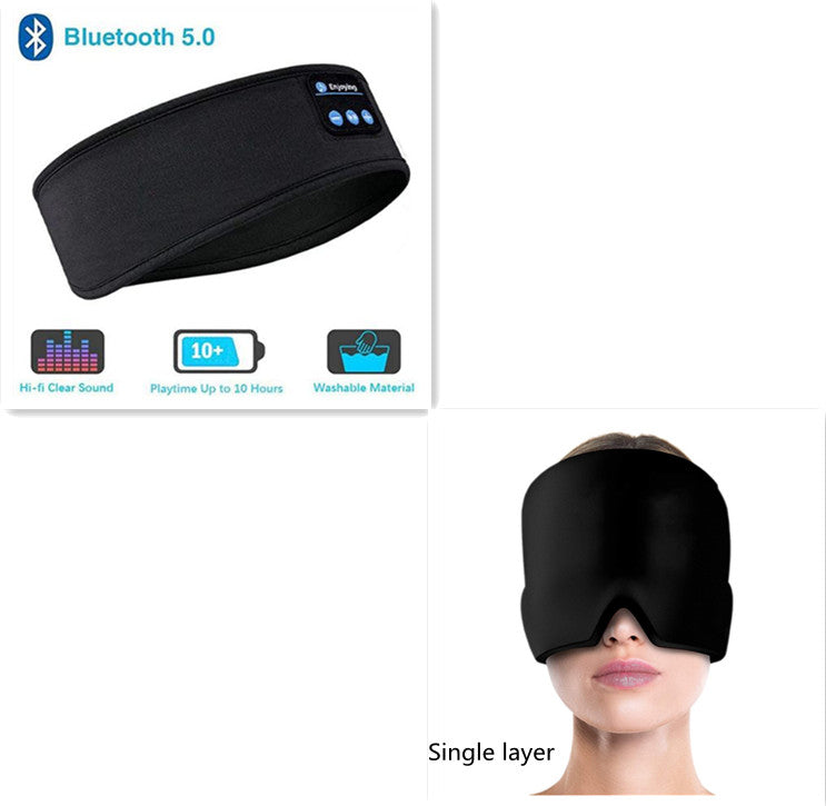 Kabellose Bluetooth-Schlafkopfhörer und Augenmaske