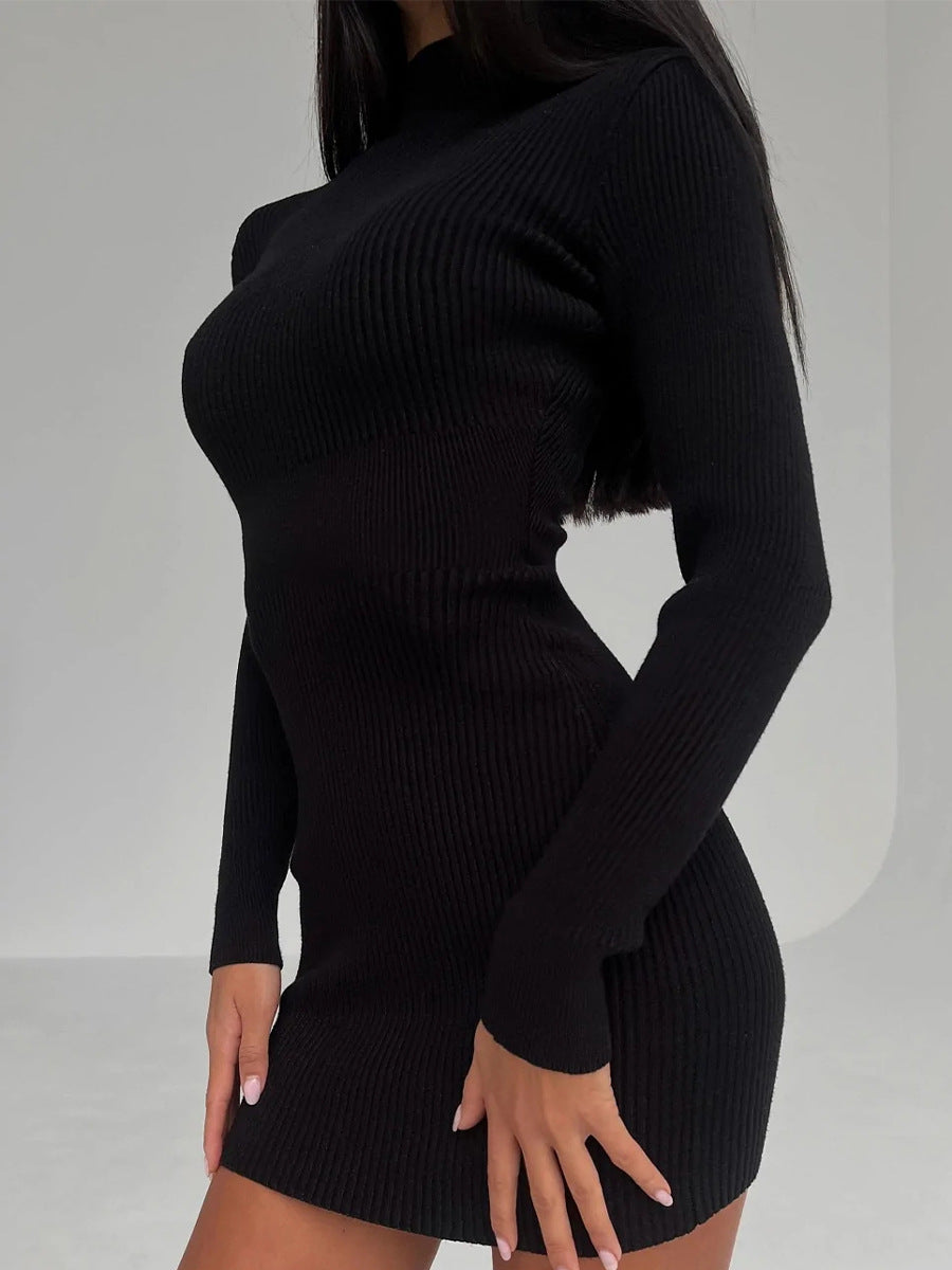 Sexy kurze Wolle Kleid