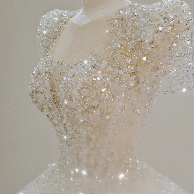 Prinzessin Brautkleid mit Lange Schleppe