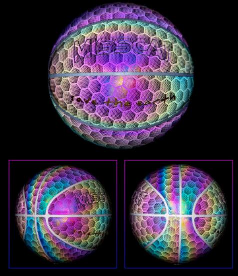 Leuchtender Luminöse Fluoreszent Basketball