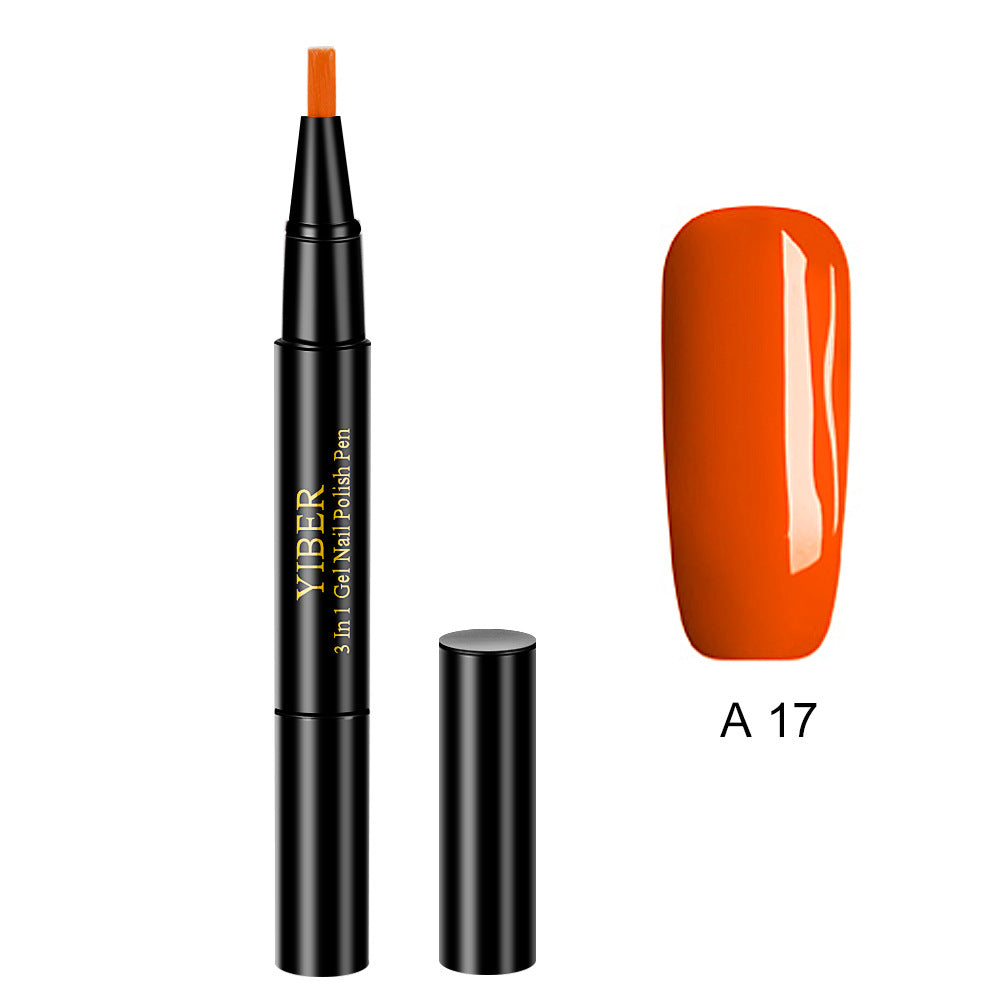 3-in-1 Gel-Nagellackstift mit Glitzer
