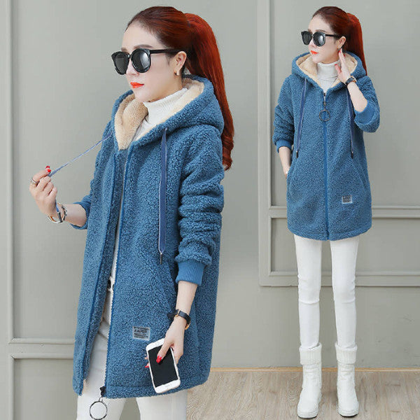Herbst-Winter-Mantel mit Cardigan-Stil
