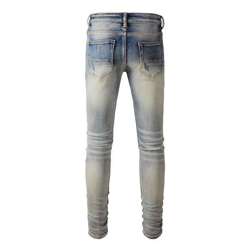 Schillernde Bedruckte Jeans