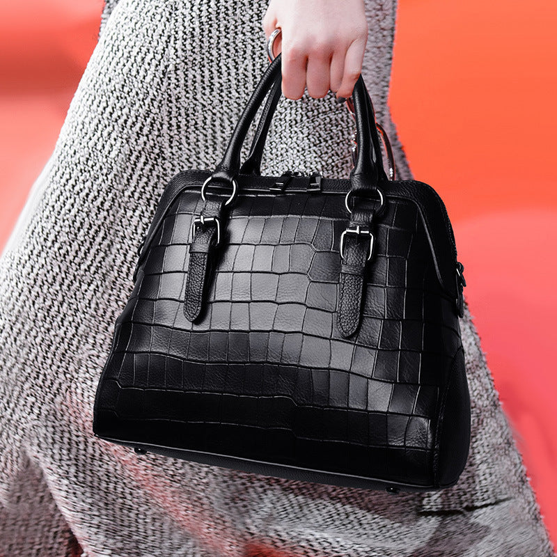 Echtleder-Handtasche Damenmode Rindsledertasche