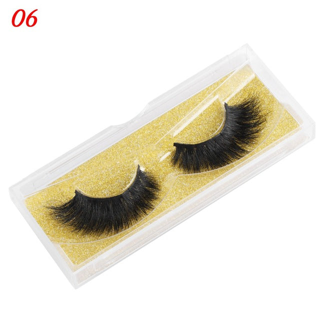 Nerz-Wimpern- flauschige falsche Wimpern
