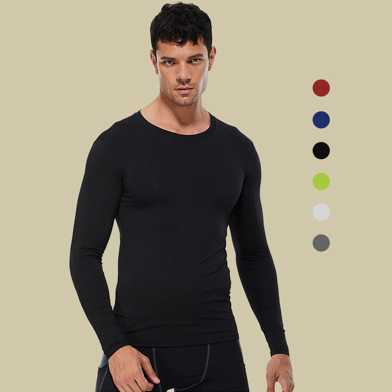 Langärmliges Kompressionsshirt für Männer