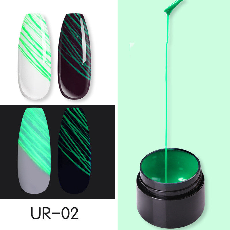 Leuchtendes Spinnennagelgel UV-Nagellack