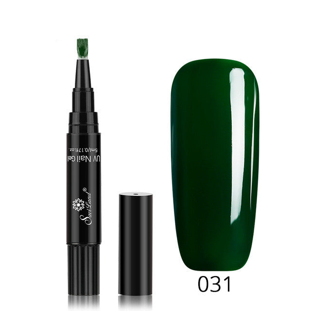 3-in-1 Gel-Nagellackstift mit Glitzer