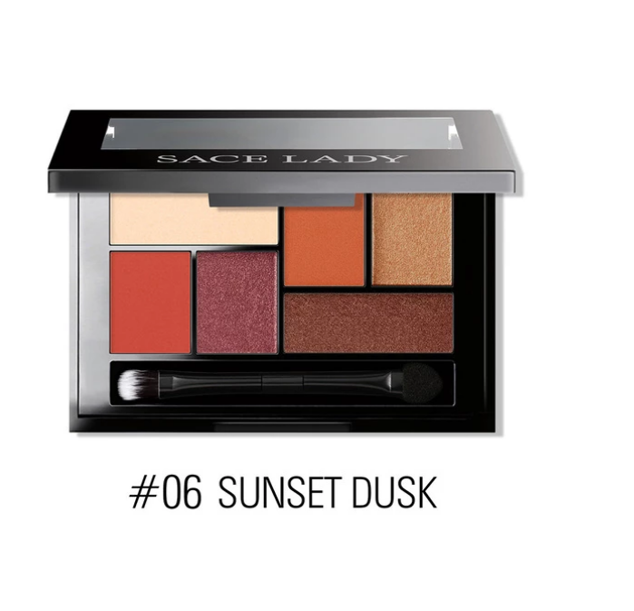 Makeup Palette mit 6 intensiven Farben - langanhaltend