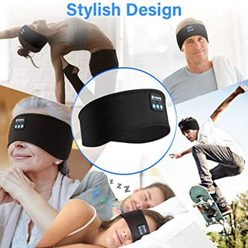 Kabellose Bluetooth-Schlafkopfhörer und Augenmaske