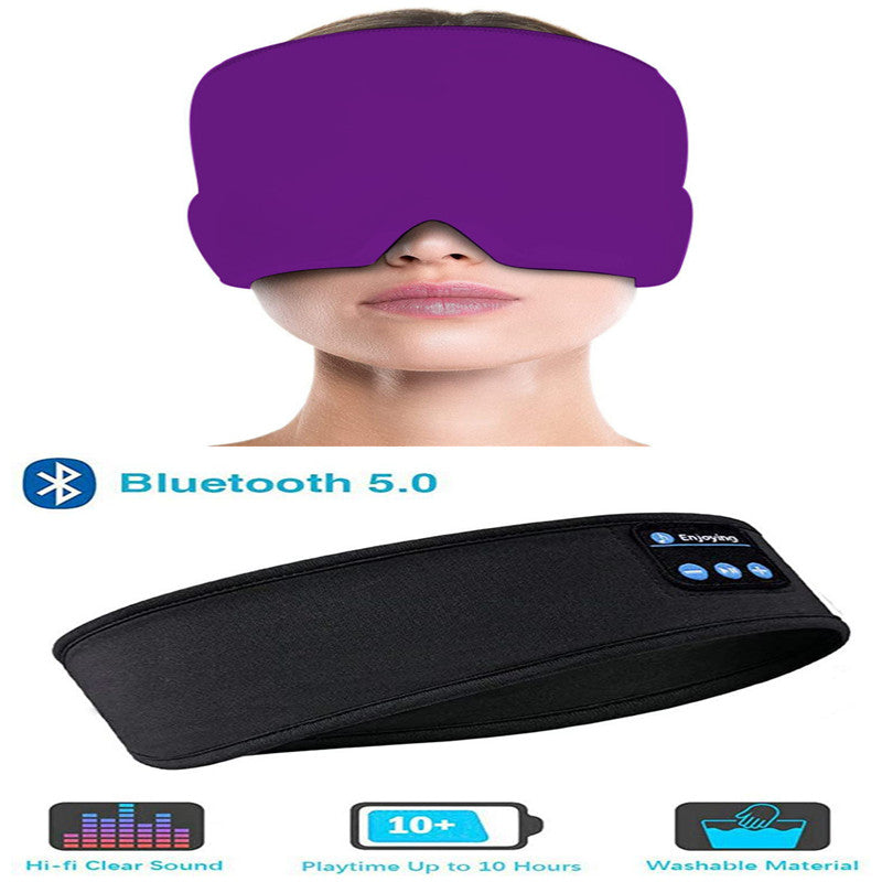 Kabellose Bluetooth-Schlafkopfhörer und Augenmaske
