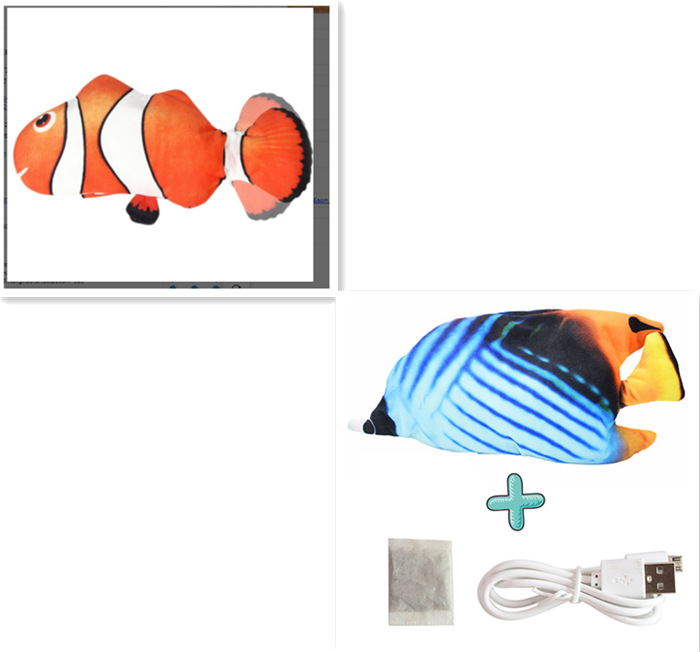 Elektrischer lustiger Katzensimulation Fisch