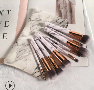 10 Marmor-Make-up-Pinselsets