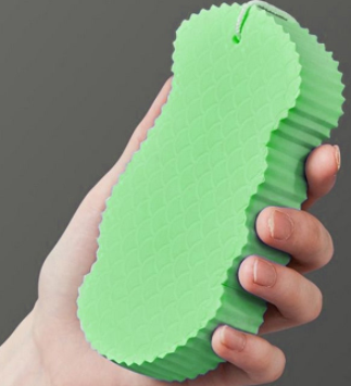 3D Körperrubbel-Schwamm mit Fischschuppenmuster