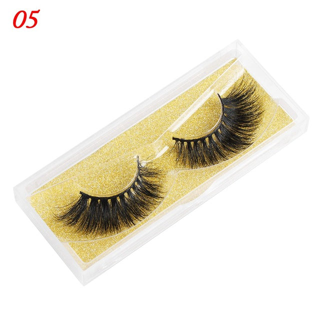 Nerz-Wimpern- flauschige falsche Wimpern