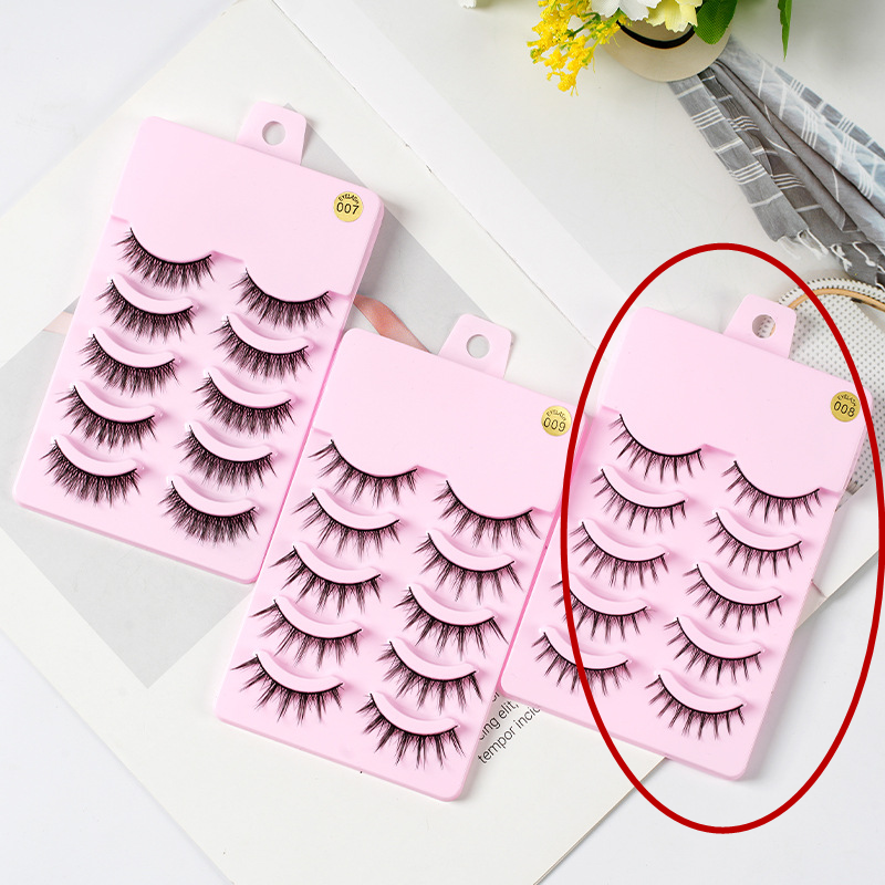 5 Paare Manga Wimpern
