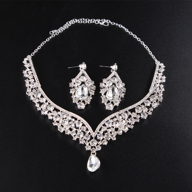 Braut Schmuck mit Diamantverzierungen aus Legierung