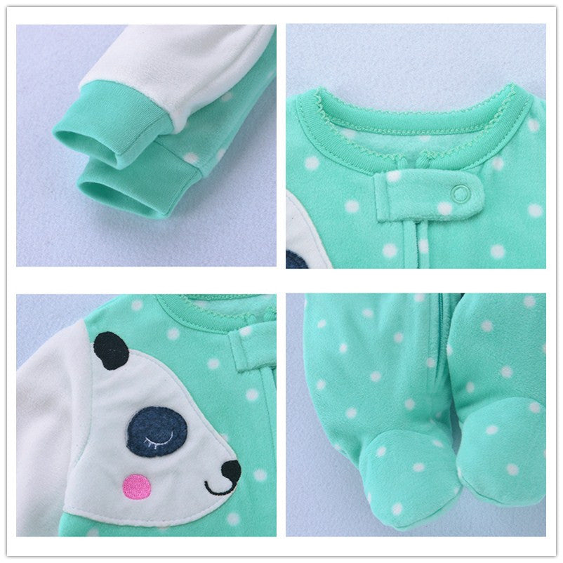 Kinder Weiche Fleece Strampler