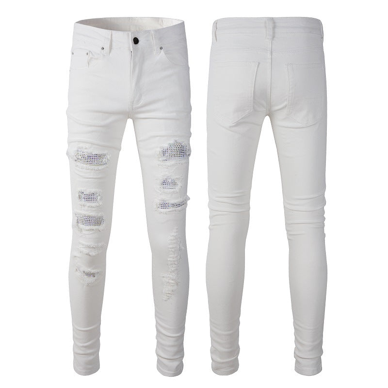 Damen High Street Zerrissene Stretch-Slim-Jeans