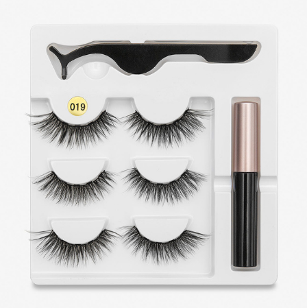 3 Paar falsche Wimpern mit Magneten