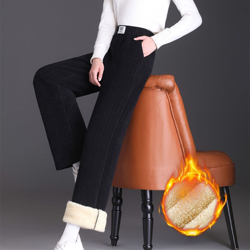 Damen Warme Lässige Lamm-Kaschmirhose
