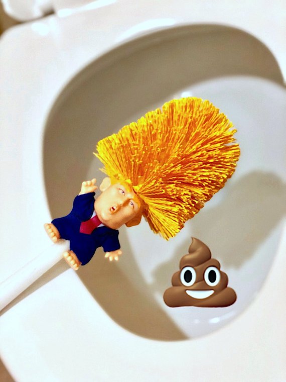 Donald Trump Toilettenbürste