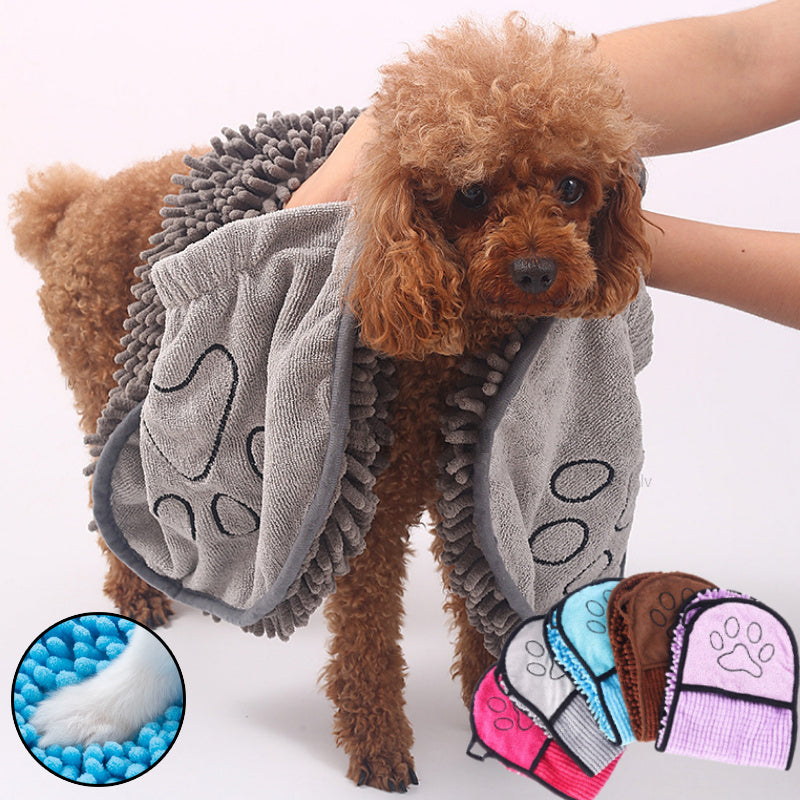 Hundekatzenhandtücher - Super saugfähiges Hundebademantel