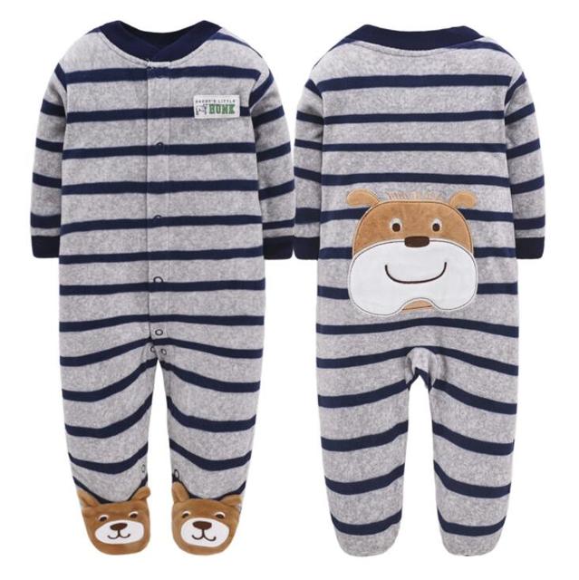 Kinder Weiche Fleece Strampler
