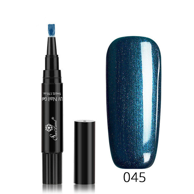 3-in-1 Gel-Nagellackstift mit Glitzer