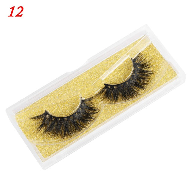 Nerz-Wimpern- flauschige falsche Wimpern