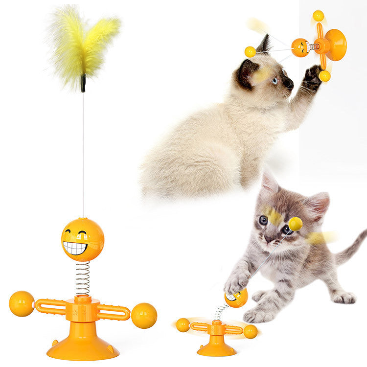 Katzen-Dreh-Windmühlen-Multifunktions-Spielzeug