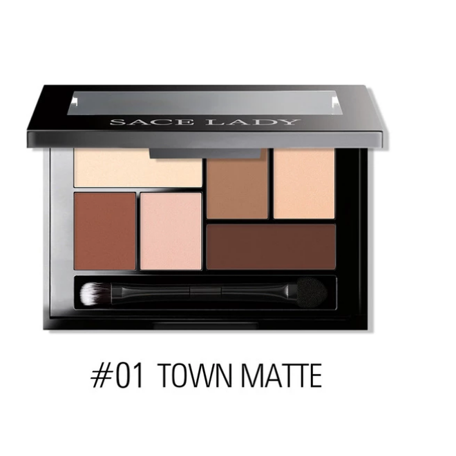 Makeup Palette mit 6 intensiven Farben - langanhaltend