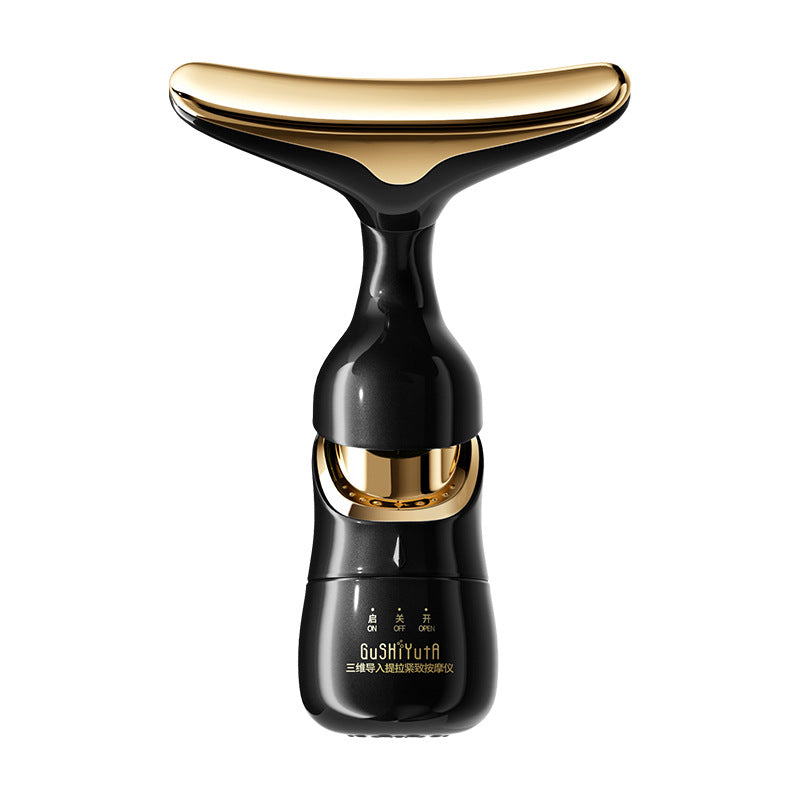 Black Gold Gesicht-Doppelkinn Massage Instrument