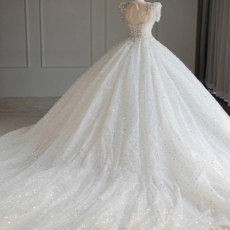 Prinzessin Brautkleid mit Lange Schleppe