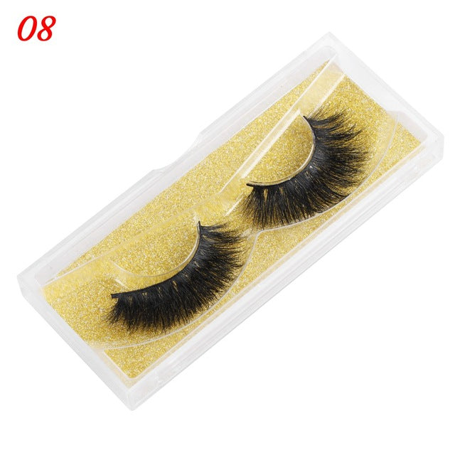 Nerz-Wimpern- flauschige falsche Wimpern
