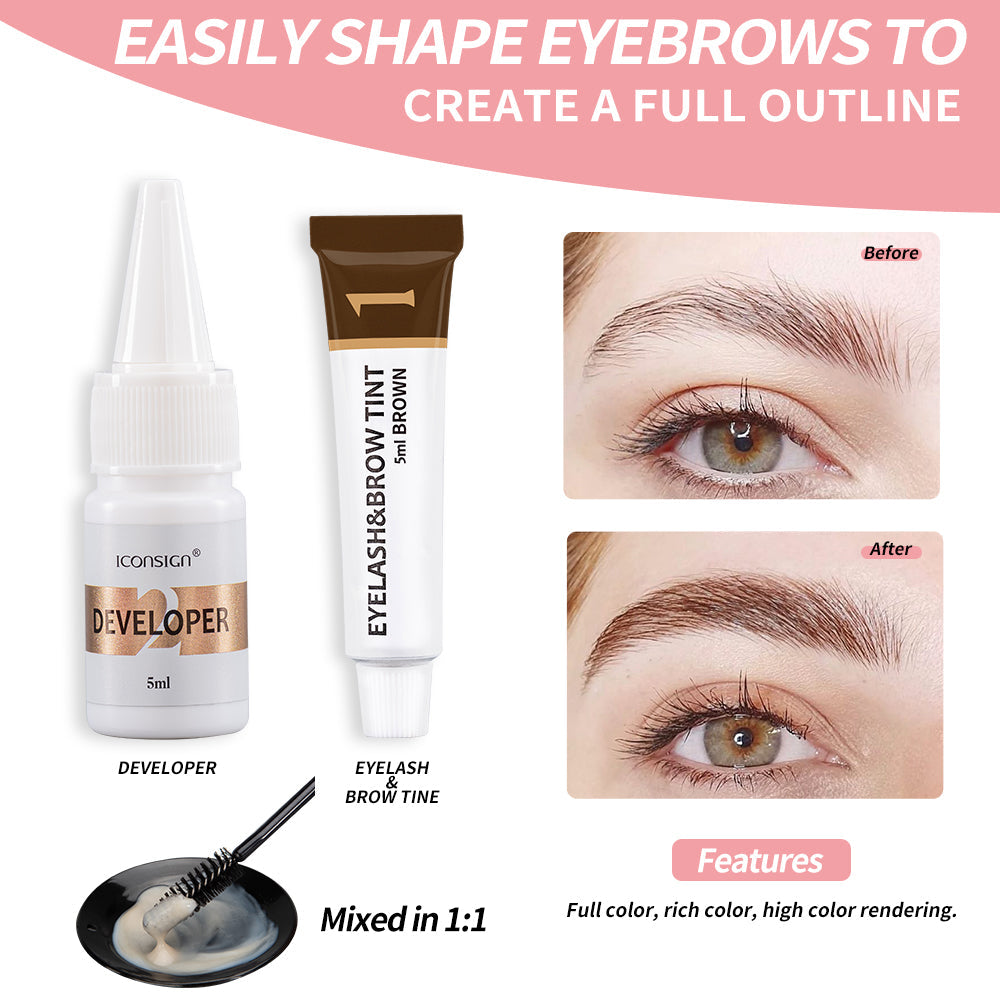 ICONSIGN Wimpernlifting Augenbrauenfärbe- und Wimpernpermanent-Set