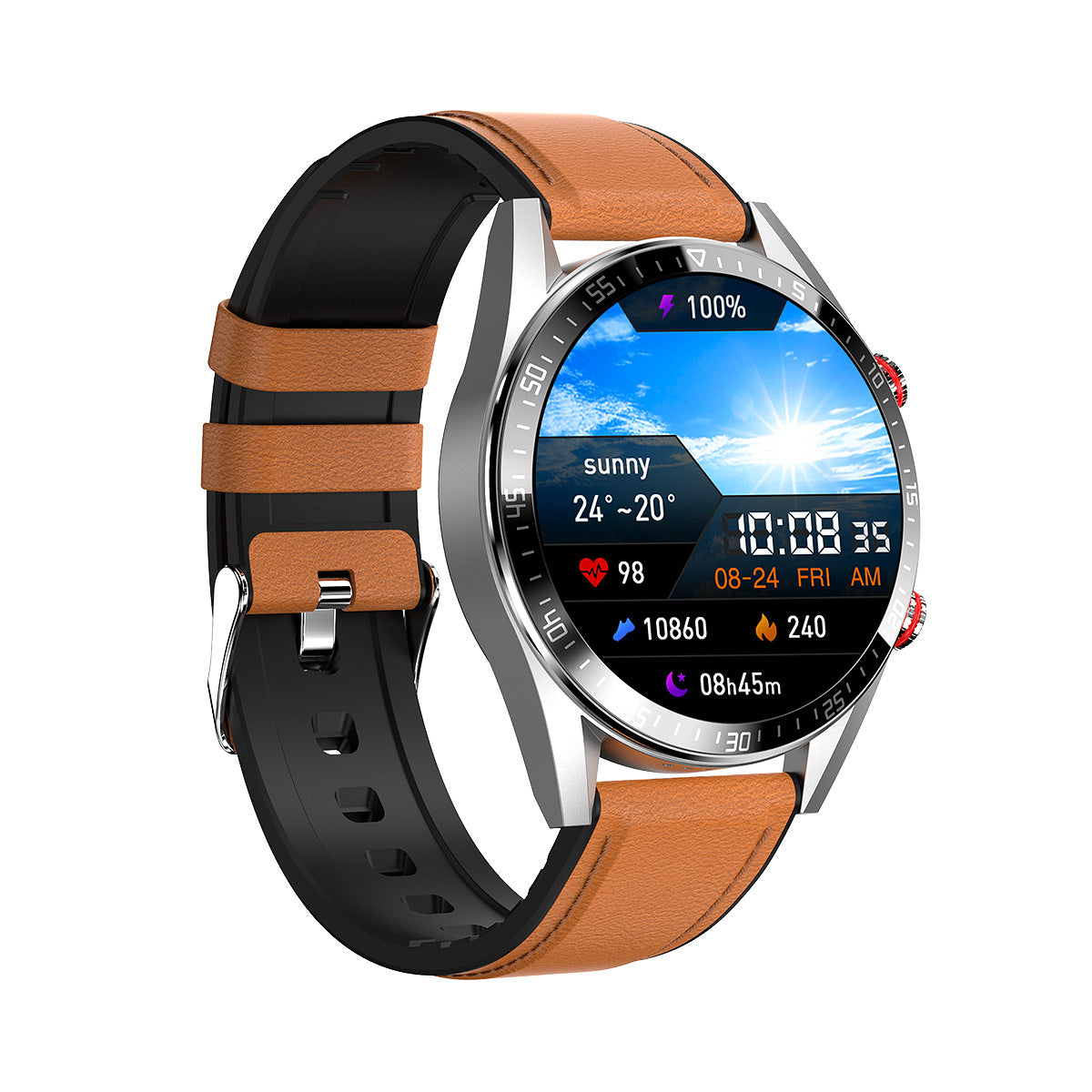 Herzfrequenz-Gesundheitsüberwachung Bluetooth-Musik-Smartphone-Uhr