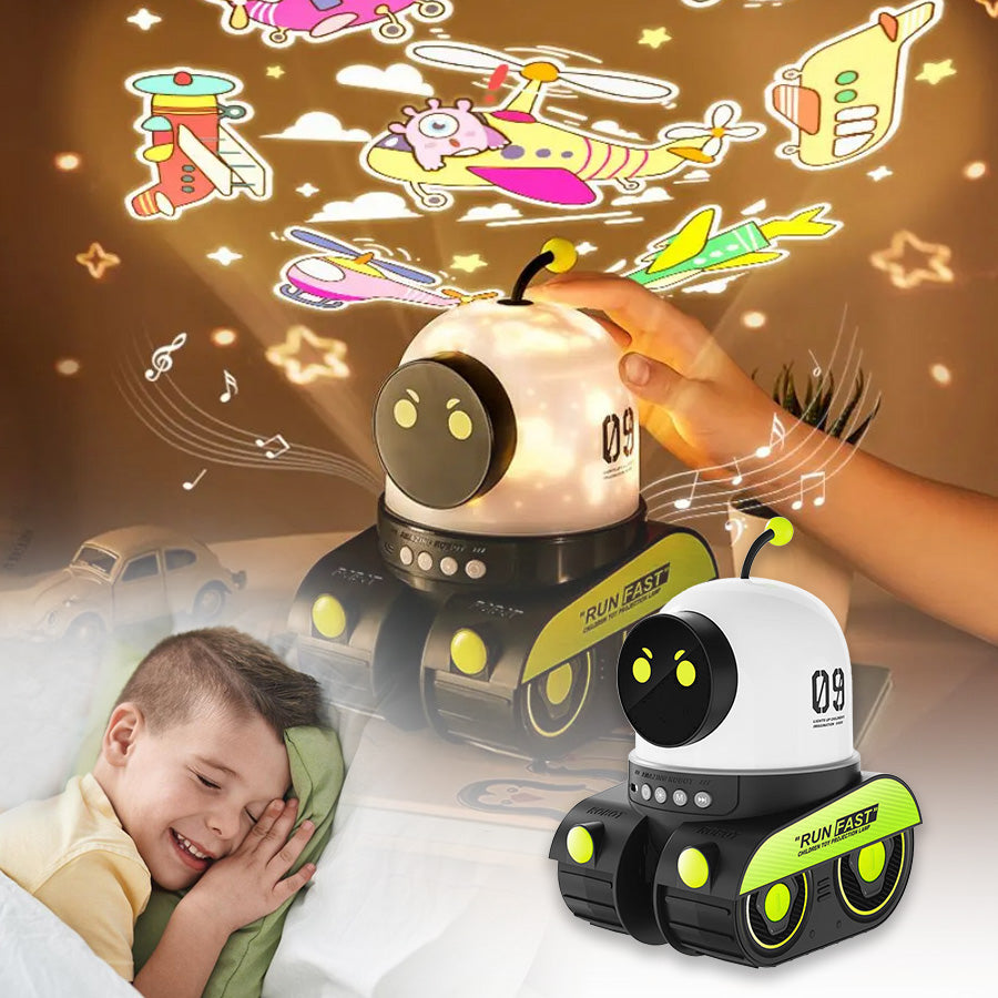 LED Nachtlicht Sternenhimmelprojektor Galaxy Robot mit Music
