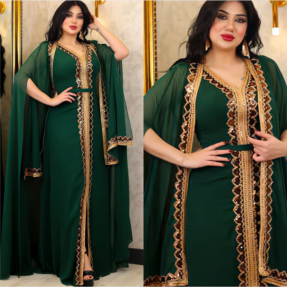 Elegante Paillettenkleid Anzug