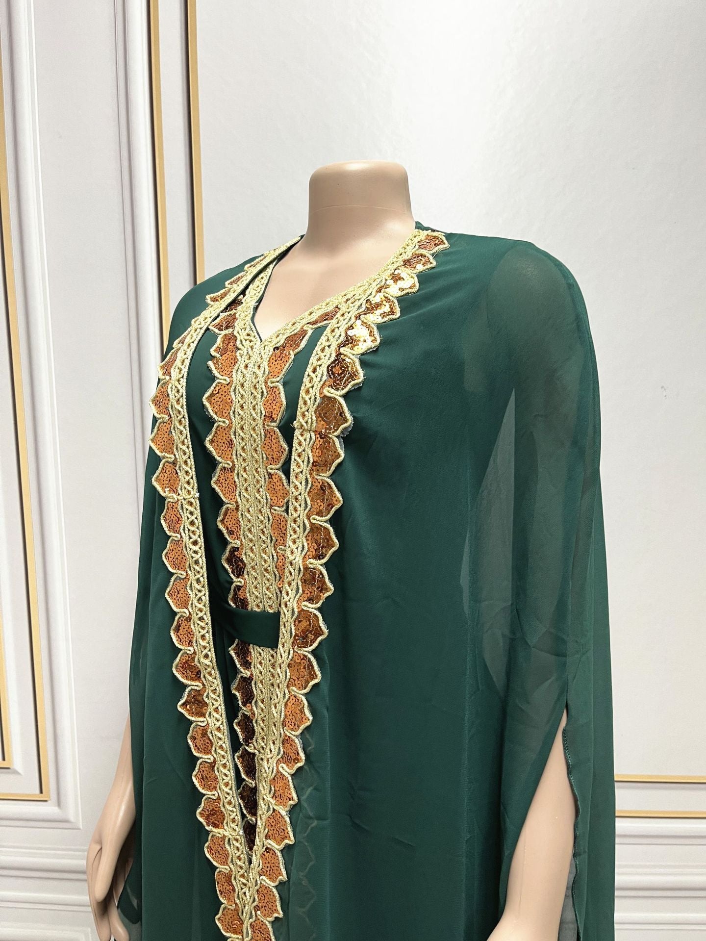 Elegante Paillettenkleid Anzug