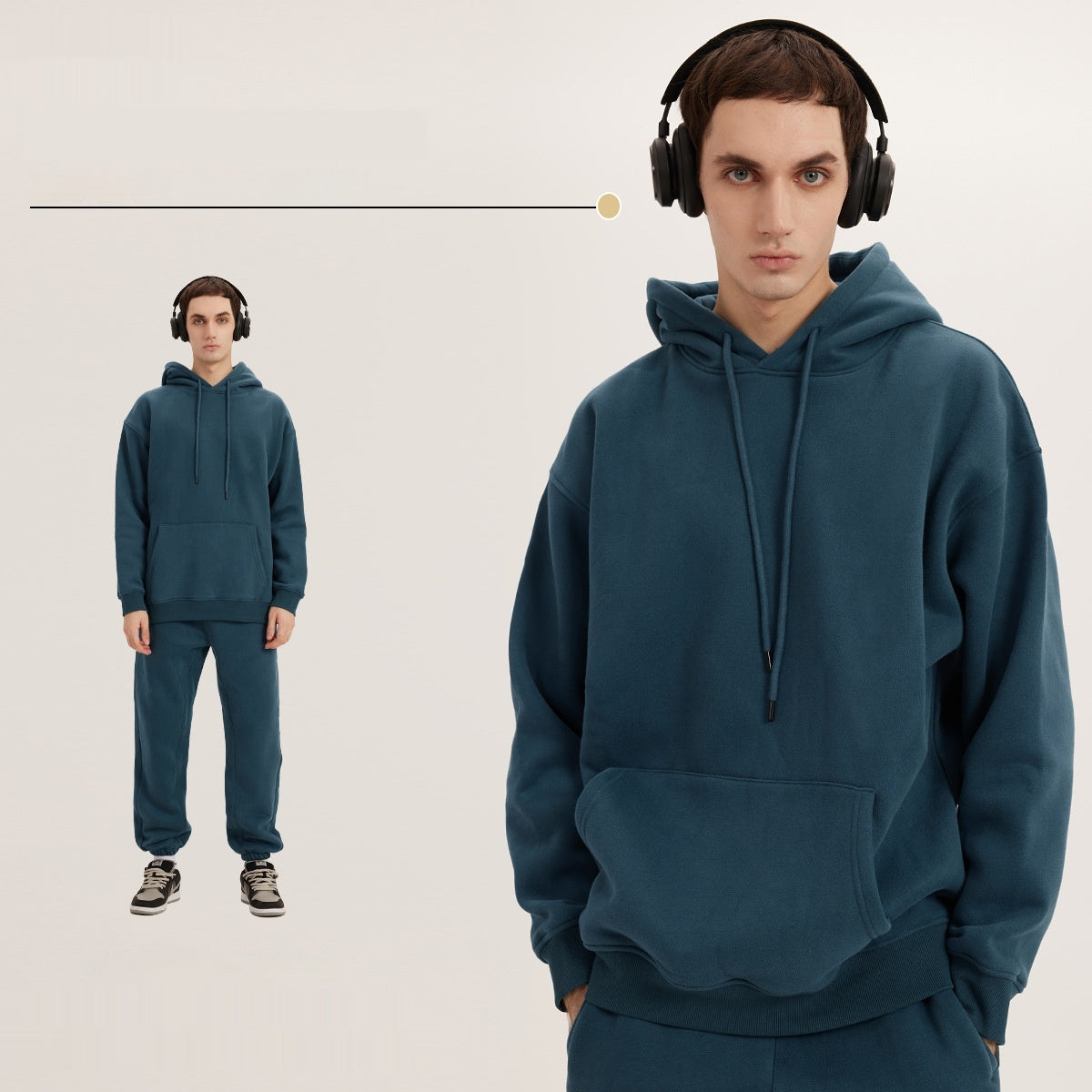 Kapuzenpullover mit Fleece Futter