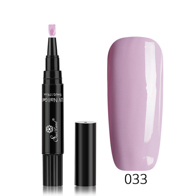 3-in-1 Gel-Nagellackstift mit Glitzer
