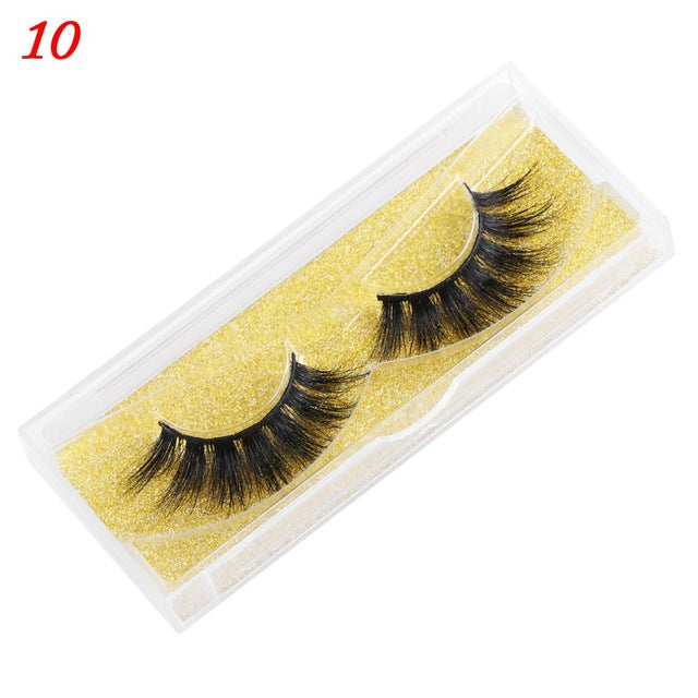 Nerz-Wimpern- flauschige falsche Wimpern