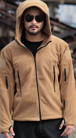 Kapuzenpullover für Herren mit warmem Innenfutter