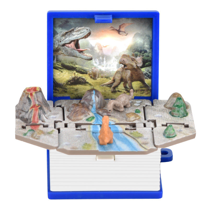 3D Dinosaurier Buch Schlüsselanhänger