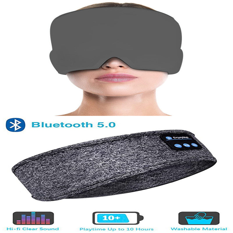Kabellose Bluetooth-Schlafkopfhörer und Augenmaske